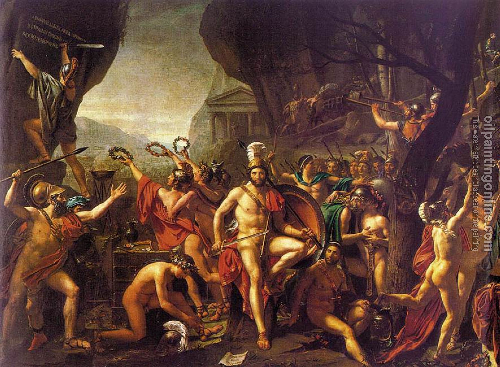 David, Jacques-Louis - Leonidas at Thermopylae